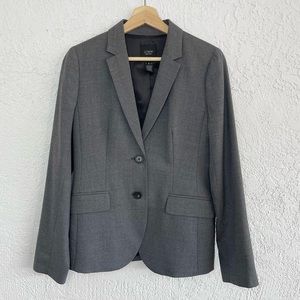 J. Crew Women's Dark Gray Two-Button Blazer